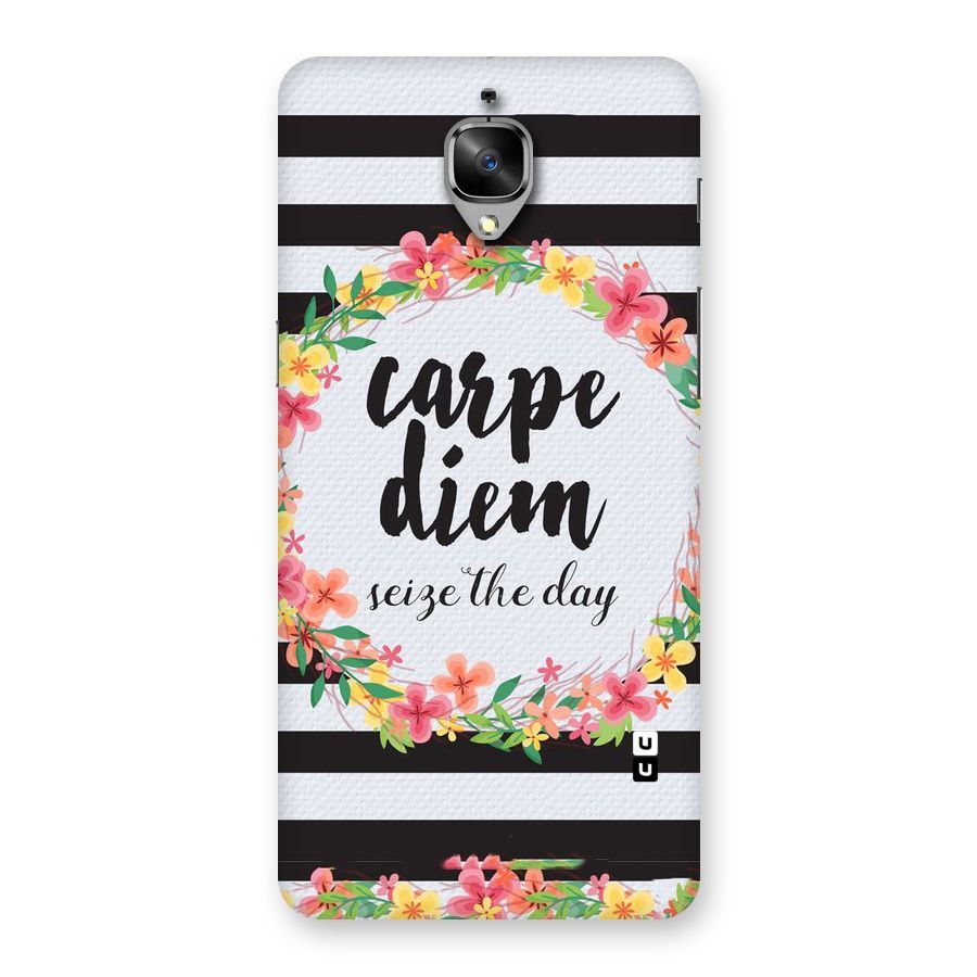 Floral Seize The Day Back Case for OnePlus 3
