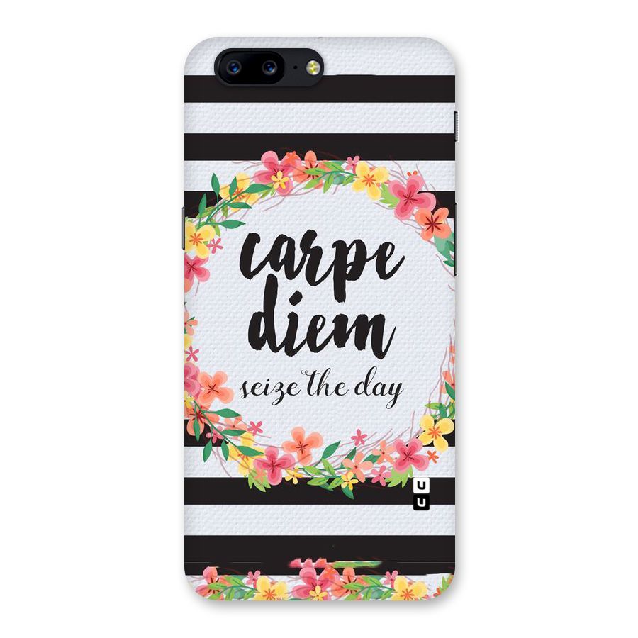 Floral Seize The Day Back Case for OnePlus 5