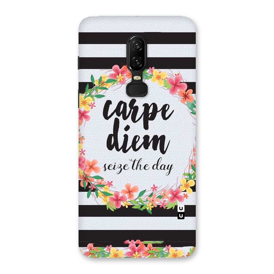 Floral Seize The Day Back Case for OnePlus 6