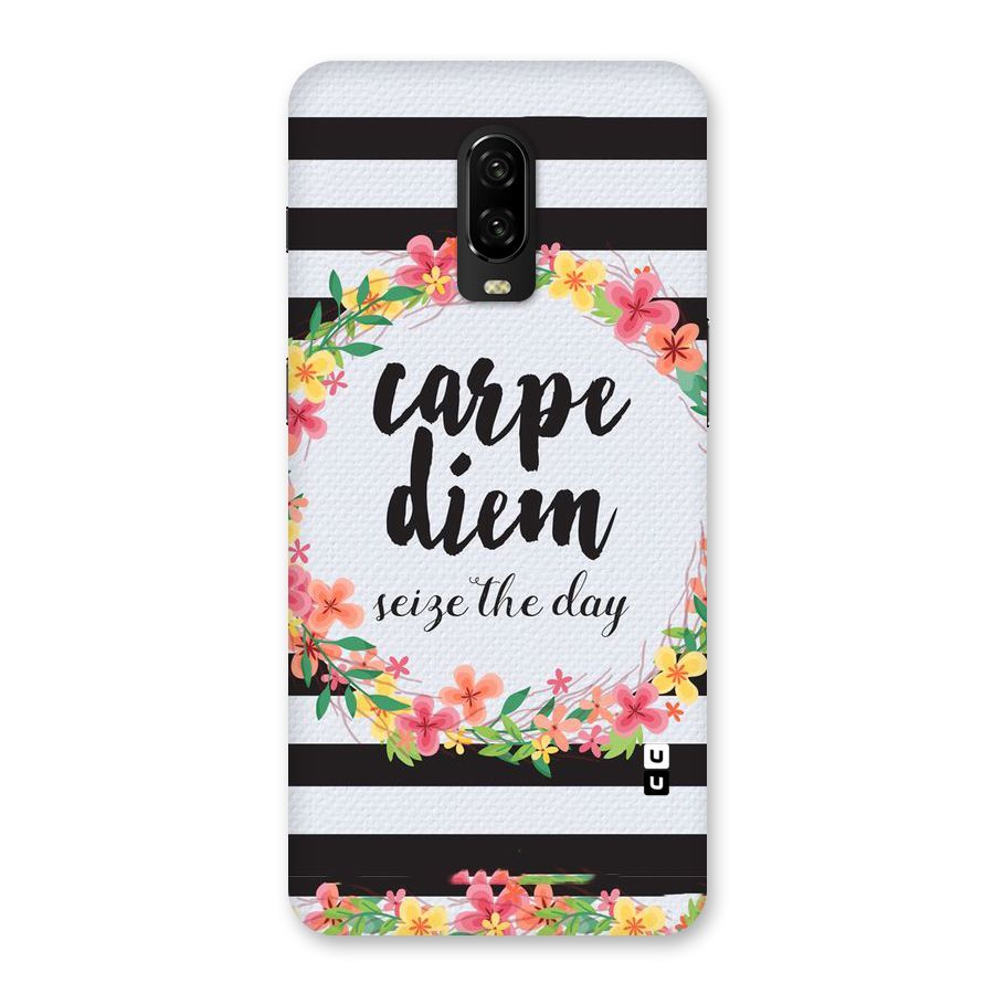 Floral Seize The Day Back Case for OnePlus 6T