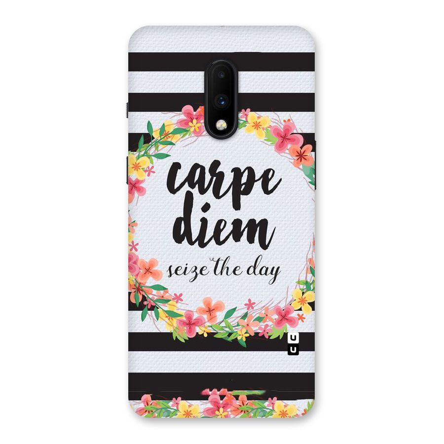 Floral Seize The Day Back Case for OnePlus 7