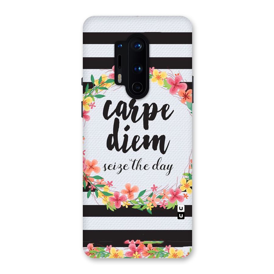 Floral Seize The Day Back Case for OnePlus 8 Pro
