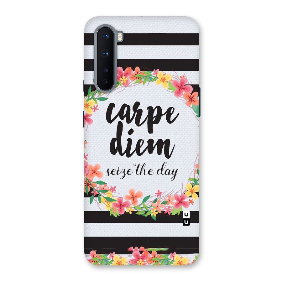 Floral Seize The Day Back Case for OnePlus Nord