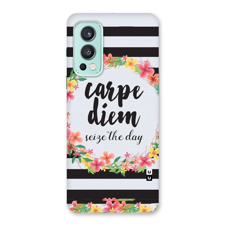 Floral Seize The Day Back Case for OnePlus Nord 2 5G