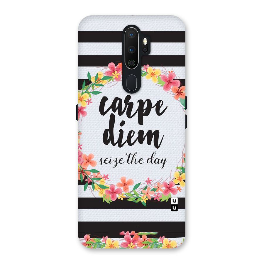Floral Seize The Day Back Case for Oppo A5 (2020)