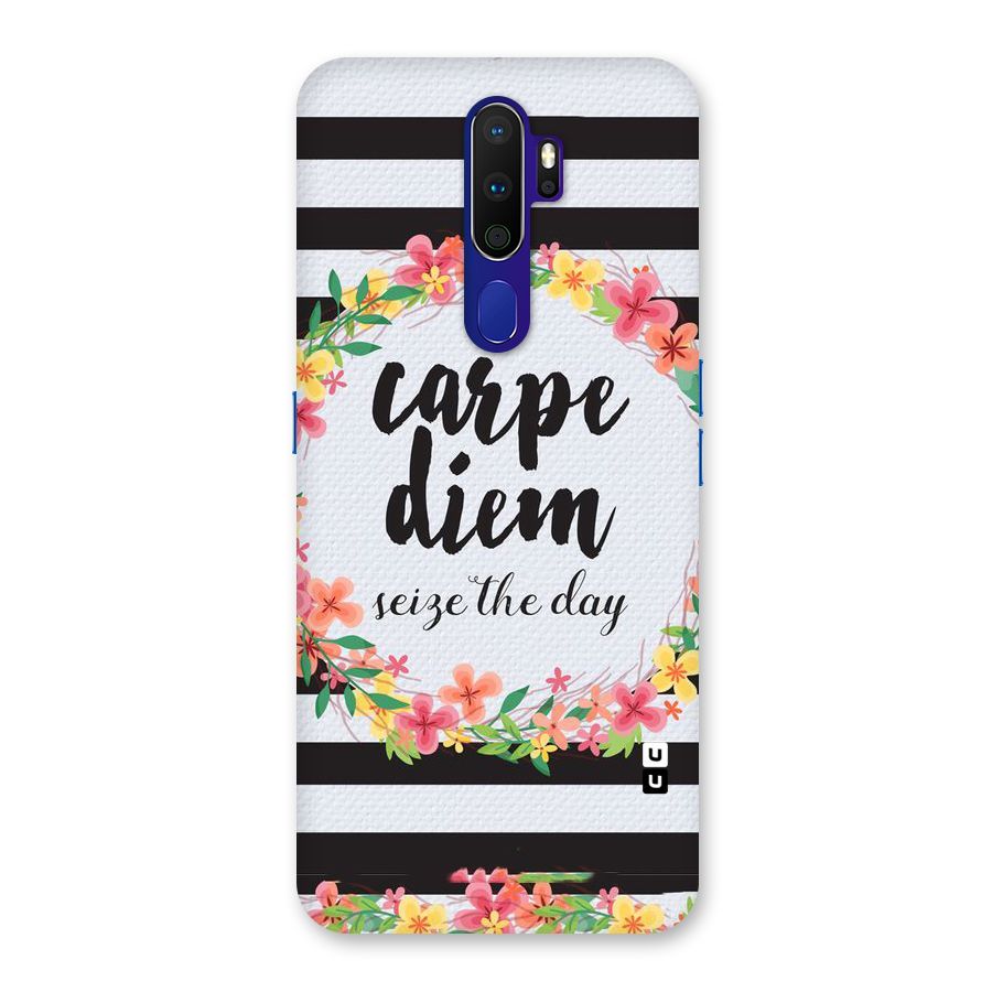 Floral Seize The Day Back Case for Oppo A9 (2020)