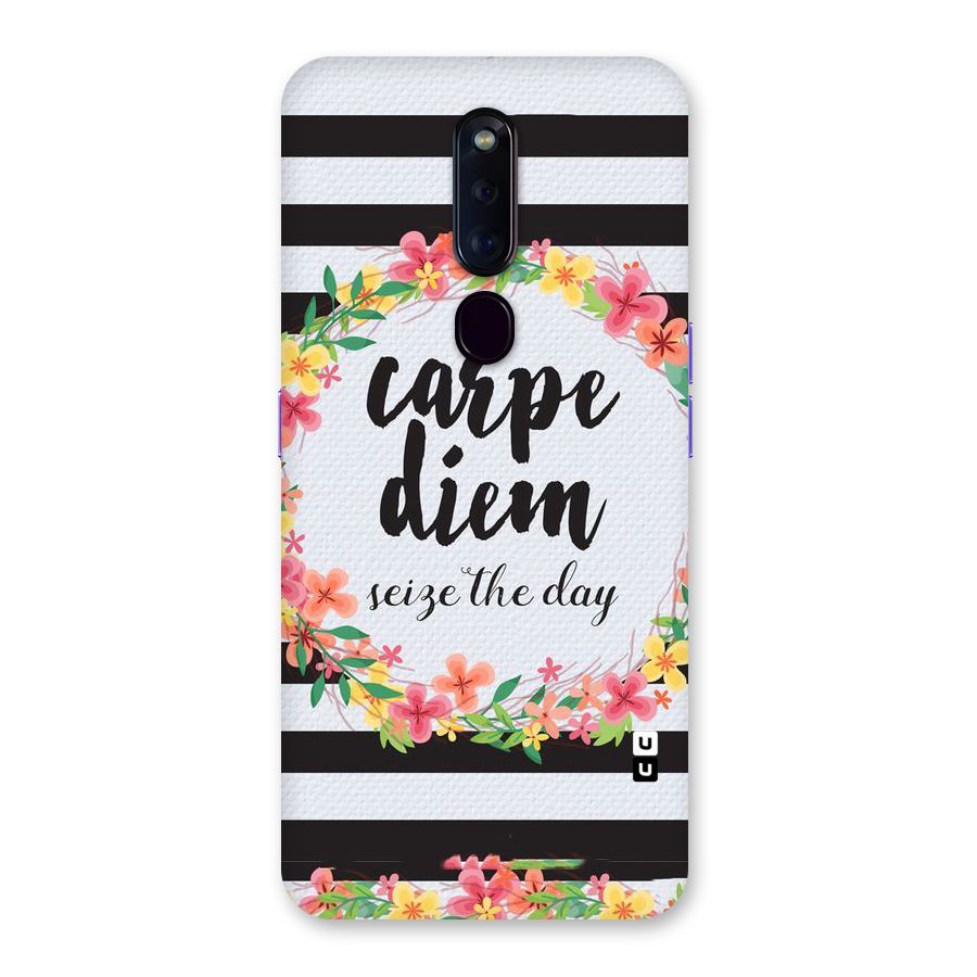 Floral Seize The Day Back Case for Oppo F11 Pro