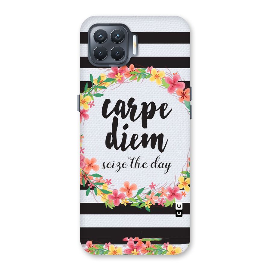 Floral Seize The Day Back Case for Oppo F17 Pro