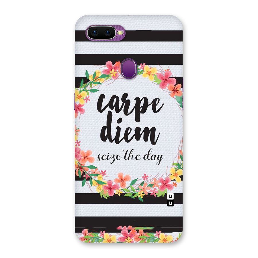 Floral Seize The Day Back Case for Oppo F9