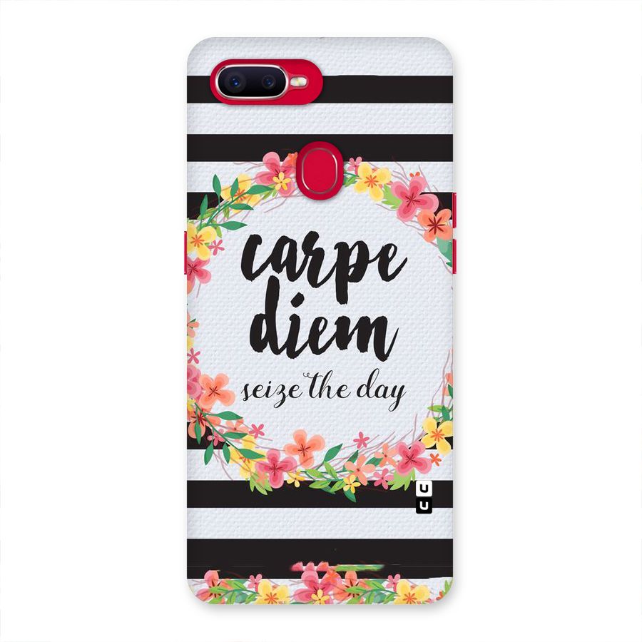 Floral Seize The Day Back Case for Oppo F9 Pro