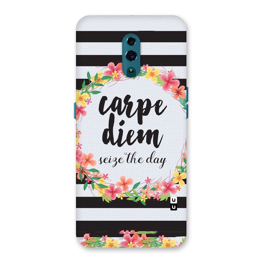 Floral Seize The Day Back Case for Oppo Reno