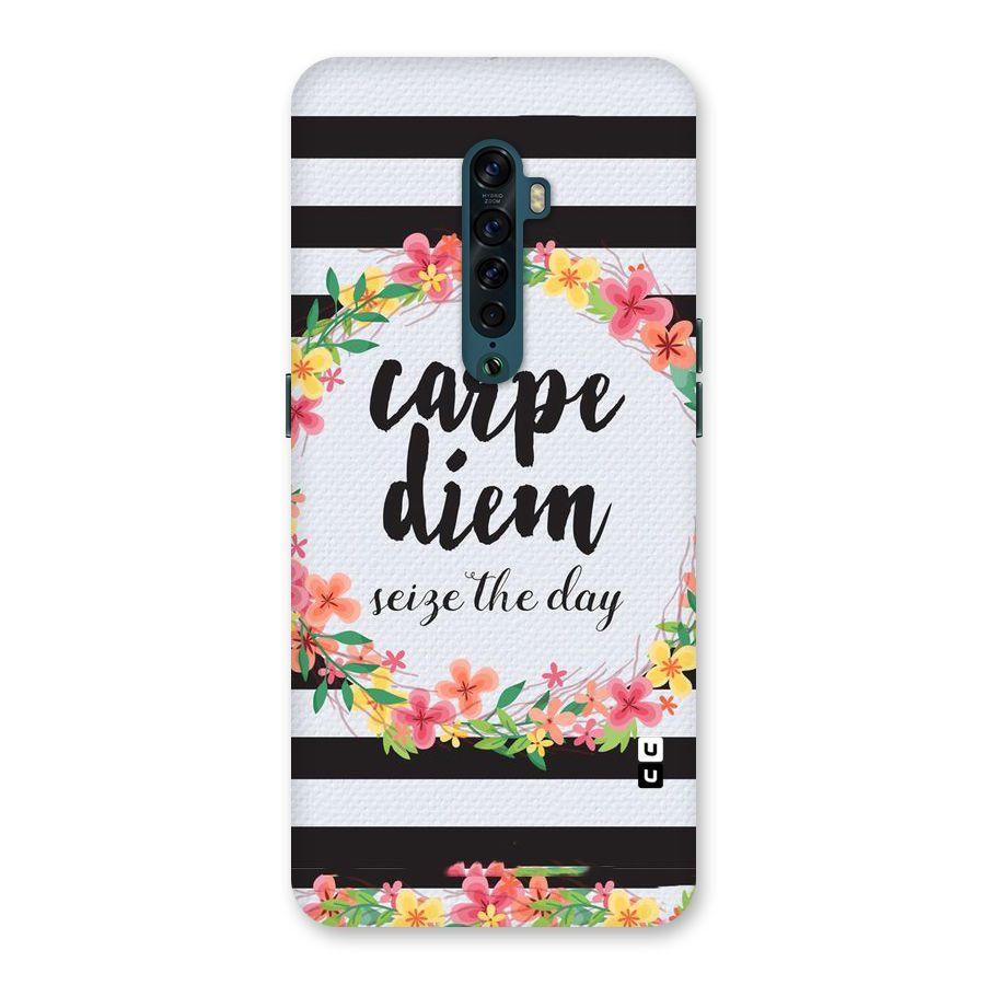 Floral Seize The Day Back Case for Oppo Reno2