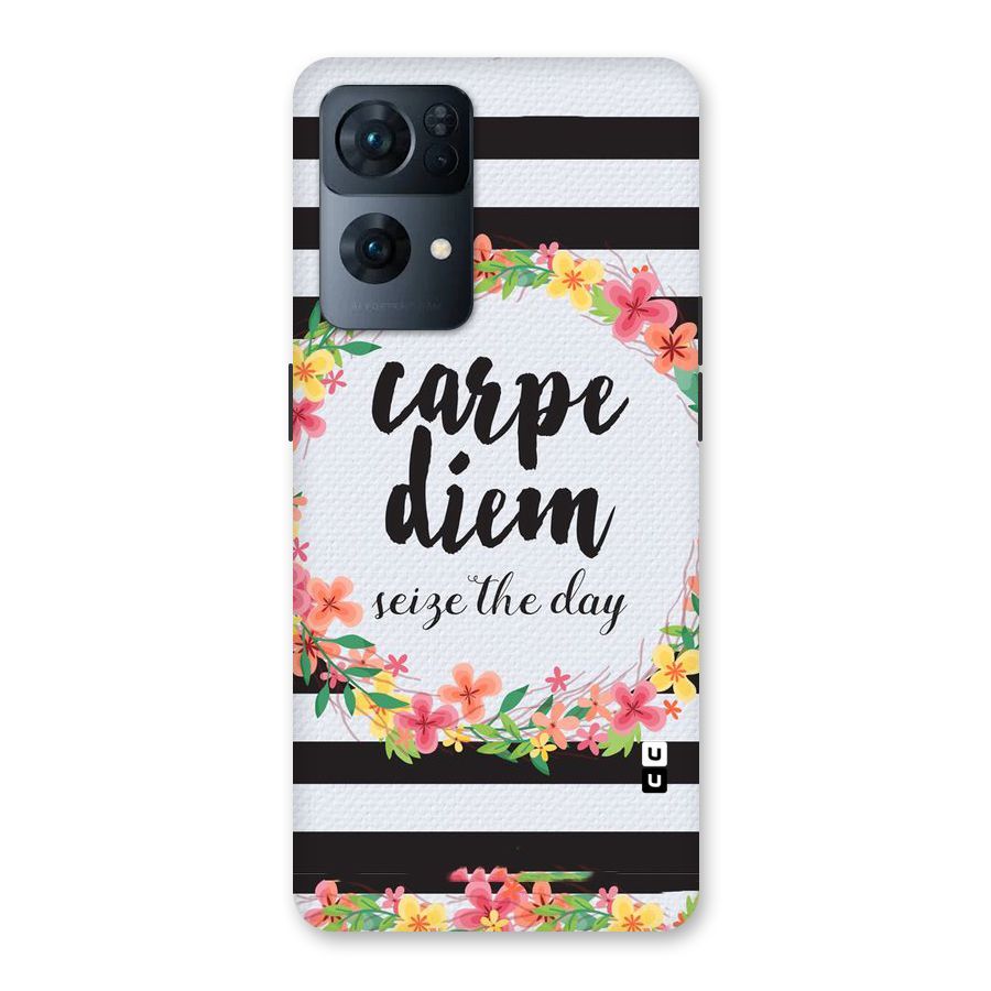 Floral Seize The Day Back Case for Oppo Reno7 Pro 5G
