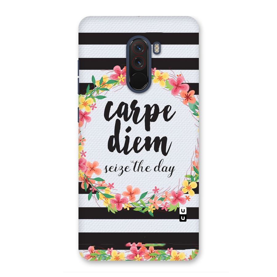 Floral Seize The Day Back Case for Poco F1
