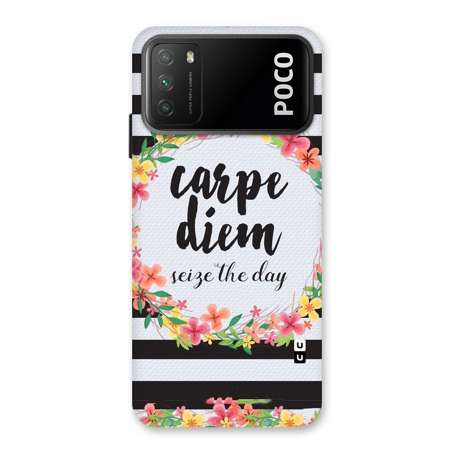 Floral Seize The Day Back Case for Poco M3