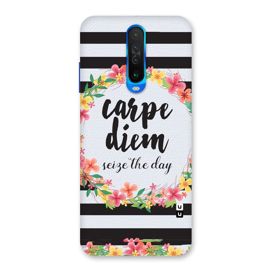 Floral Seize The Day Back Case for Poco X2