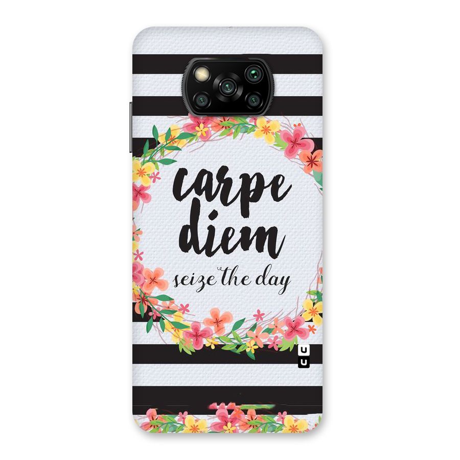 Floral Seize The Day Back Case for Poco X3