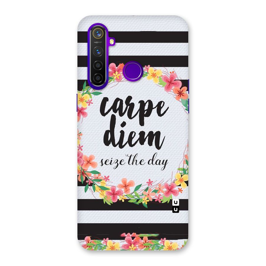 Floral Seize The Day Back Case for Realme 5 Pro