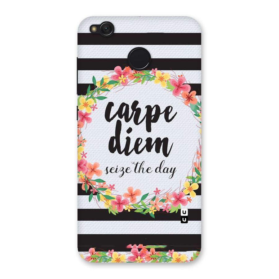 Floral Seize The Day Back Case for Redmi 4
