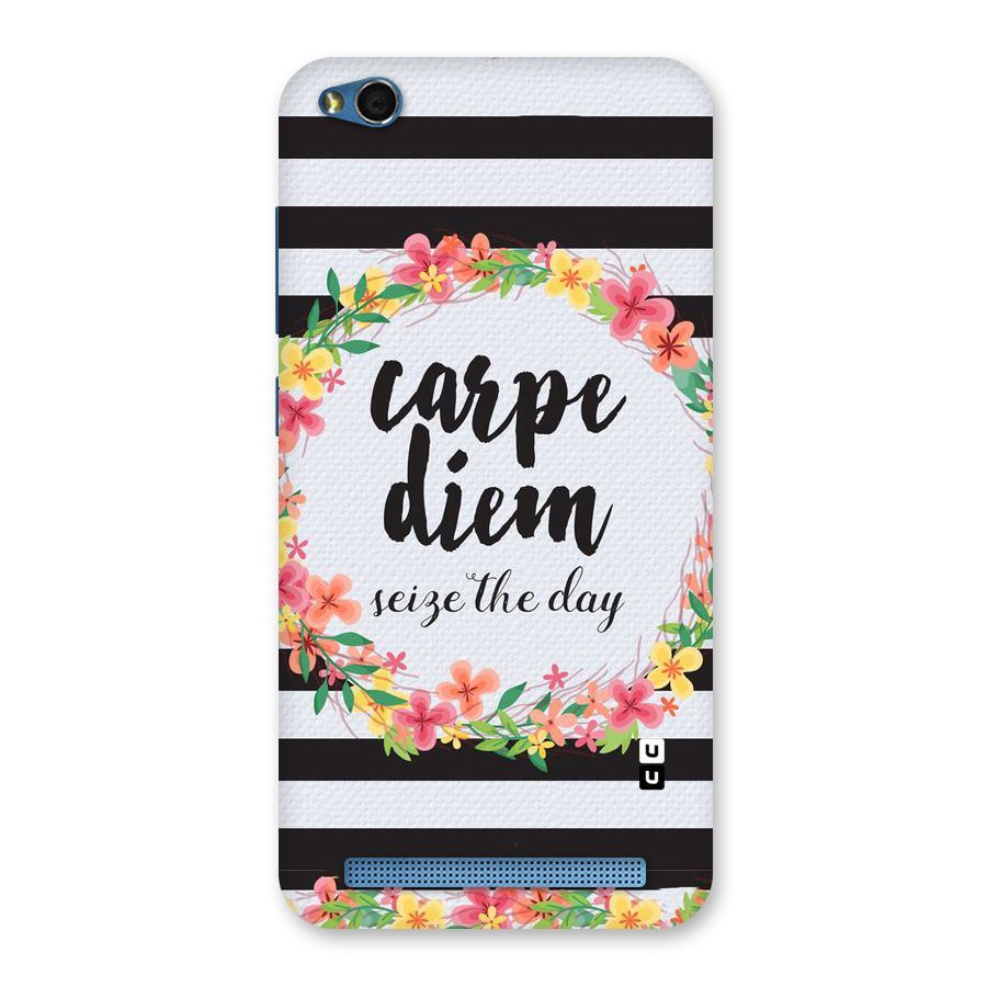 Floral Seize The Day Back Case for Redmi 5A