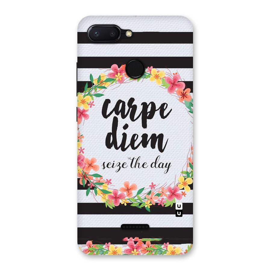 Floral Seize The Day Back Case for Redmi 6