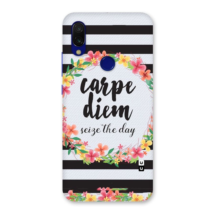 Floral Seize The Day Back Case for Redmi 7
