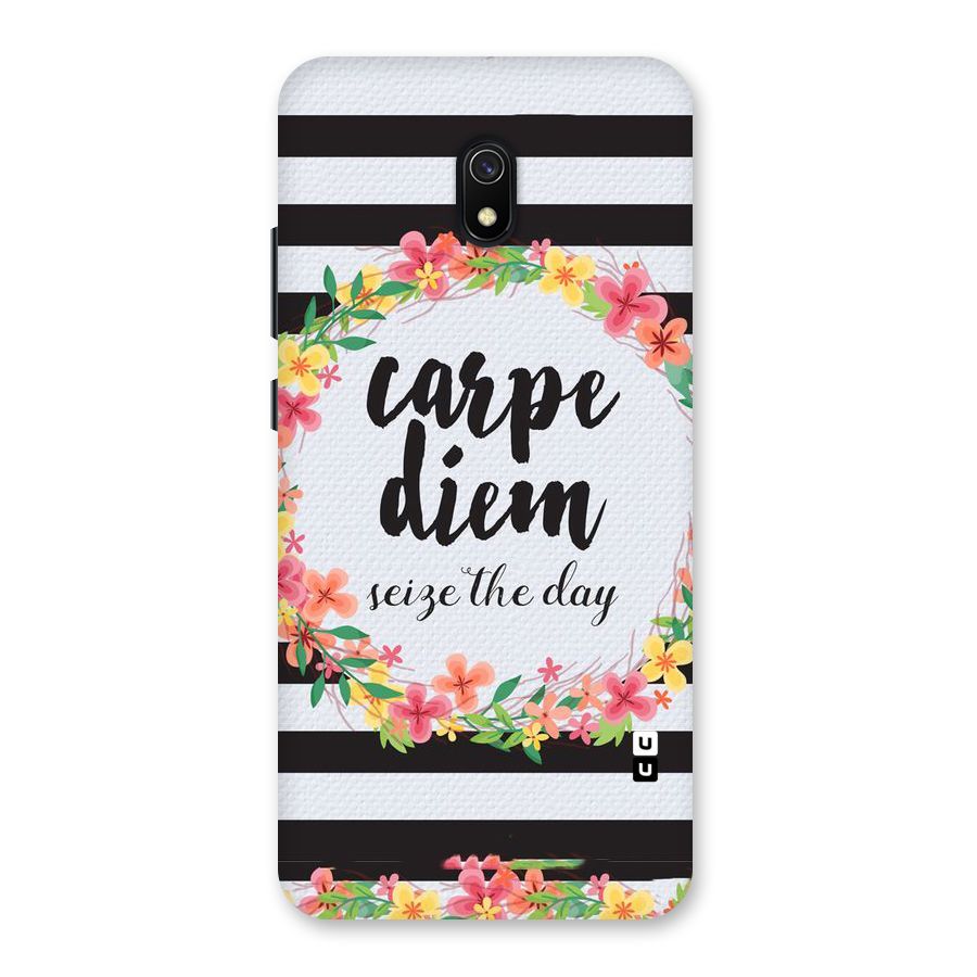Floral Seize The Day Back Case for Redmi 8A