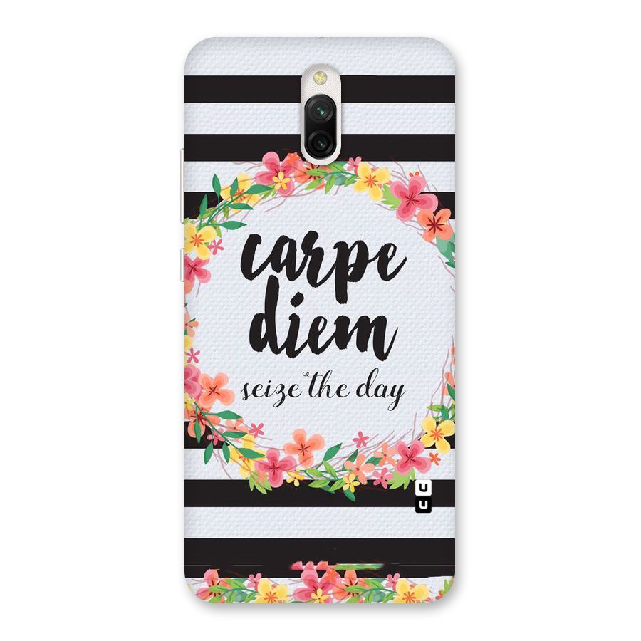 Floral Seize The Day Back Case for Redmi 8A Dual