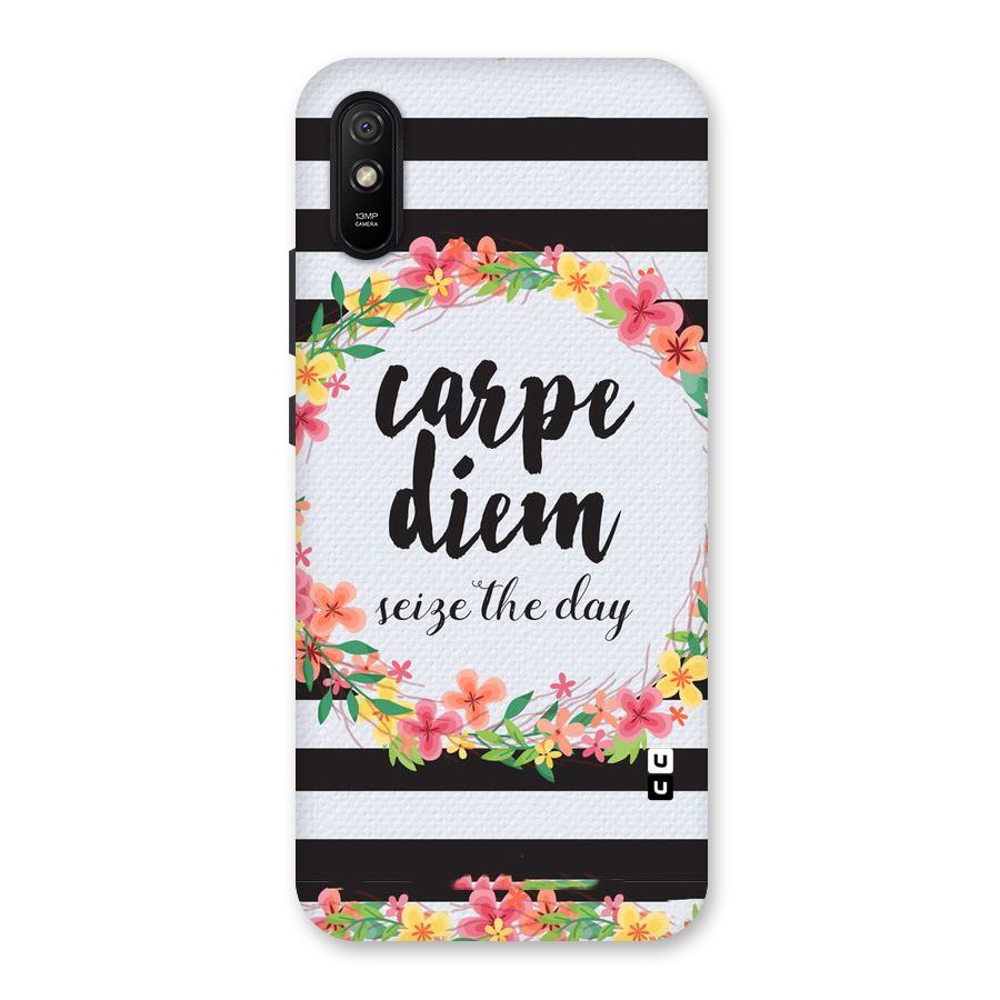 Floral Seize The Day Back Case for Redmi 9A