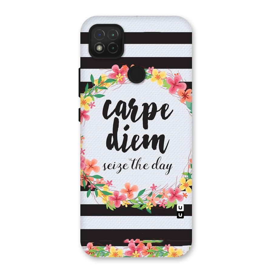 Floral Seize The Day Back Case for Redmi 9C