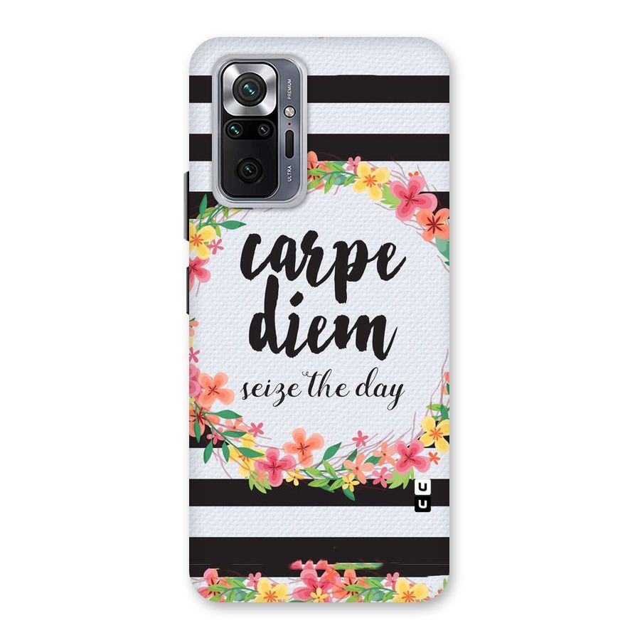 Floral Seize The Day Back Case for Redmi Note 10 Pro
