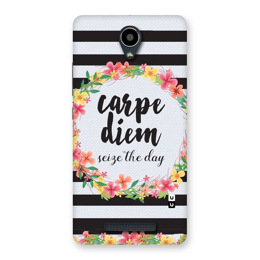 Floral Seize The Day Back Case for Redmi Note 2