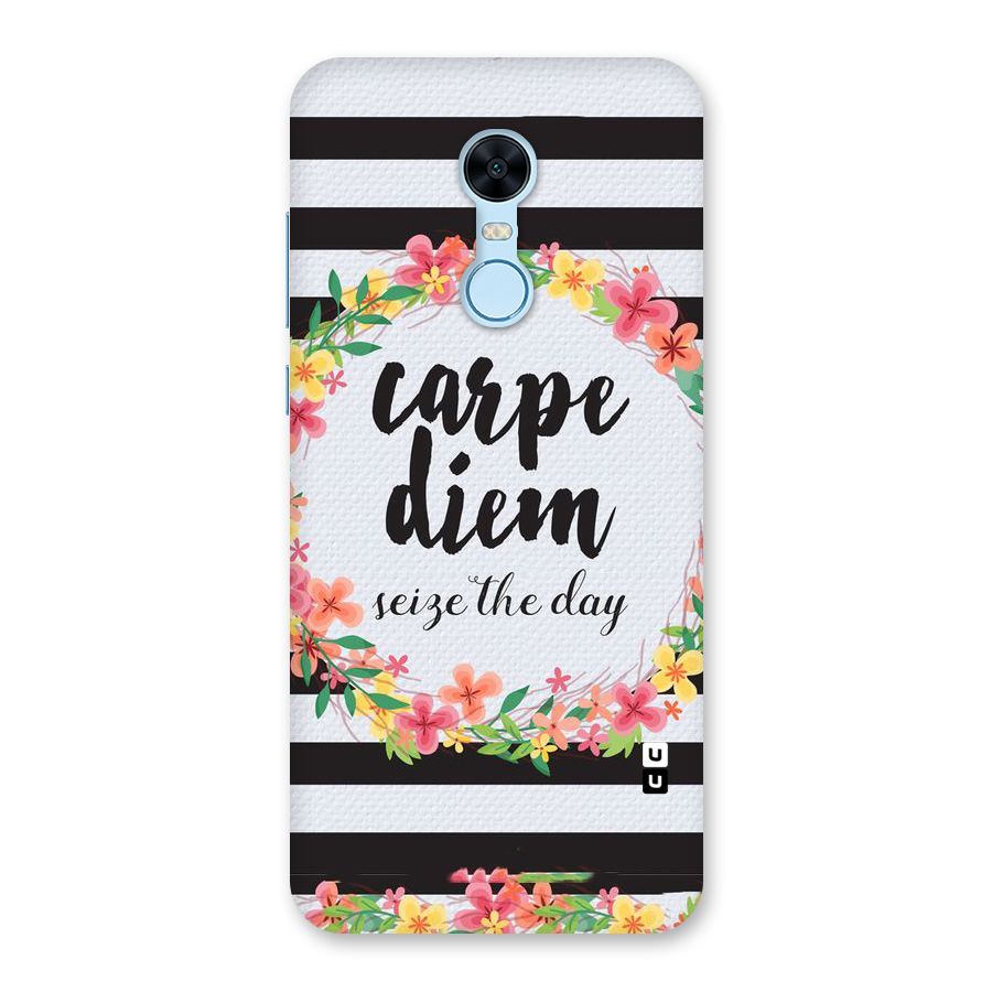 Floral Seize The Day Back Case for Redmi Note 5