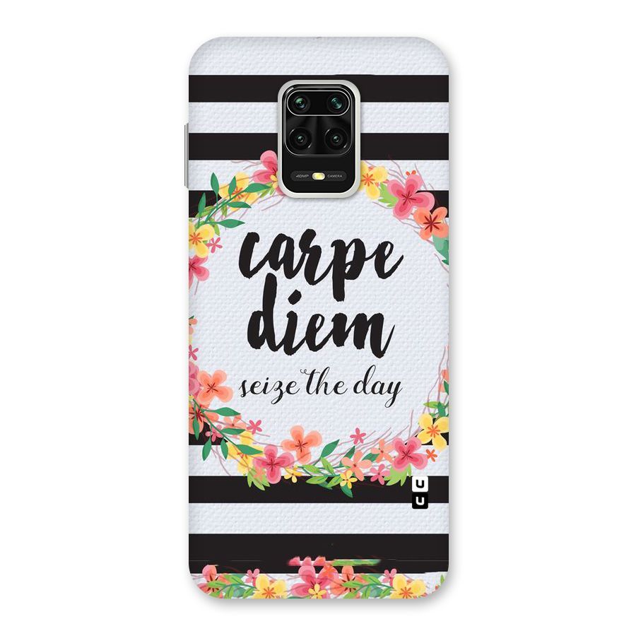 Floral Seize The Day Back Case for Redmi Note 9 Pro Max