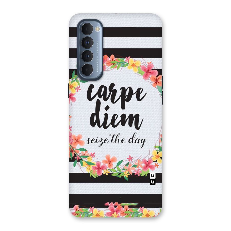Floral Seize The Day Back Case for Reno4 Pro