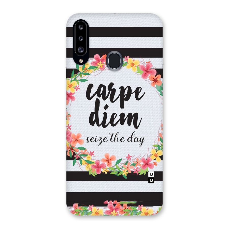 Floral Seize The Day Back Case for Samsung Galaxy A20s