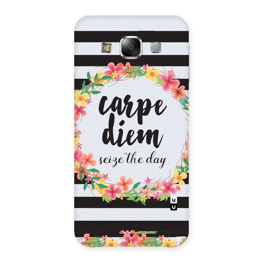 Floral Seize The Day Back Case for Samsung Galaxy E5