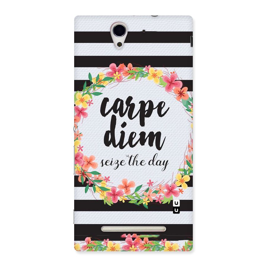 Floral Seize The Day Back Case for Sony Xperia C3