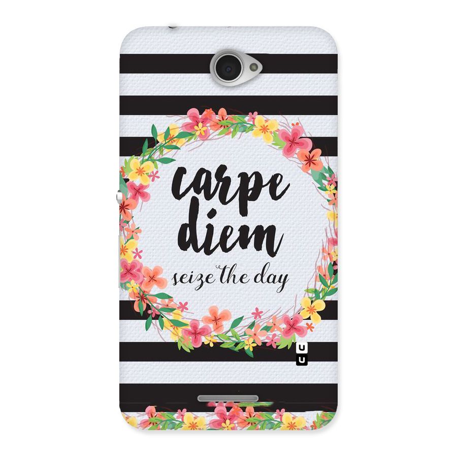 Floral Seize The Day Back Case for Sony Xperia E4