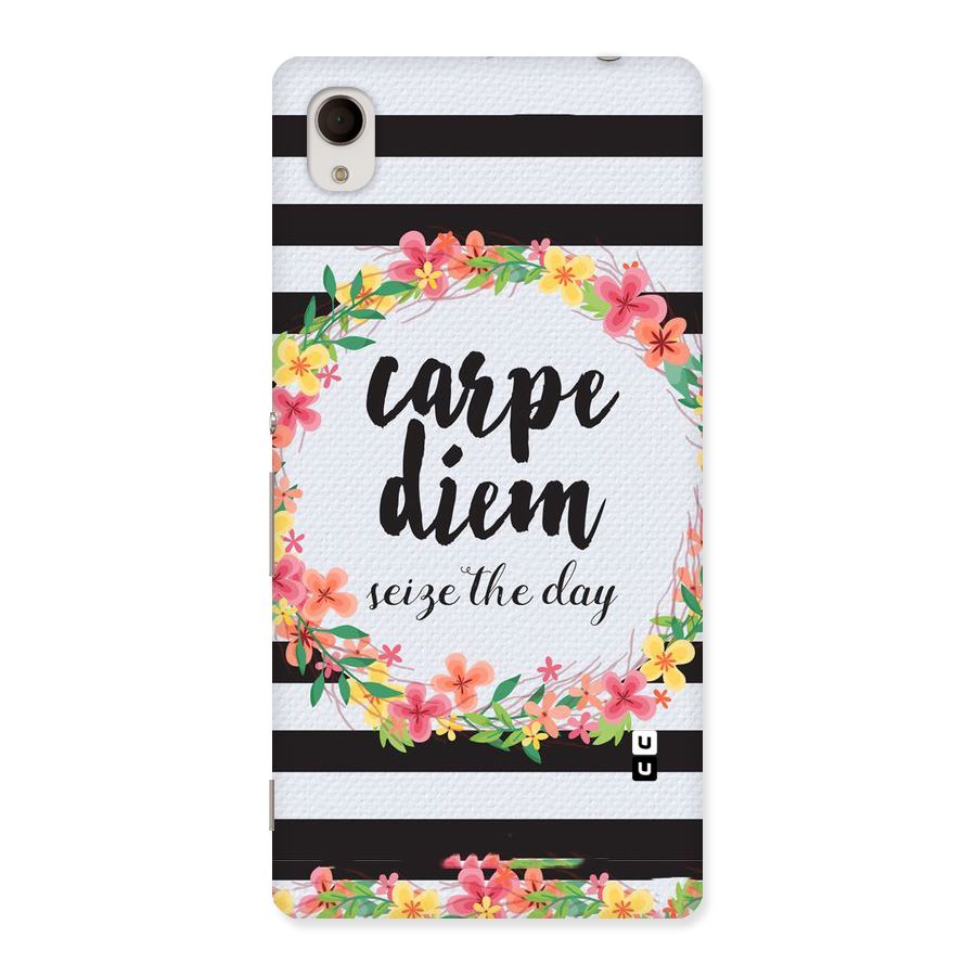 Floral Seize The Day Back Case for Sony Xperia M4