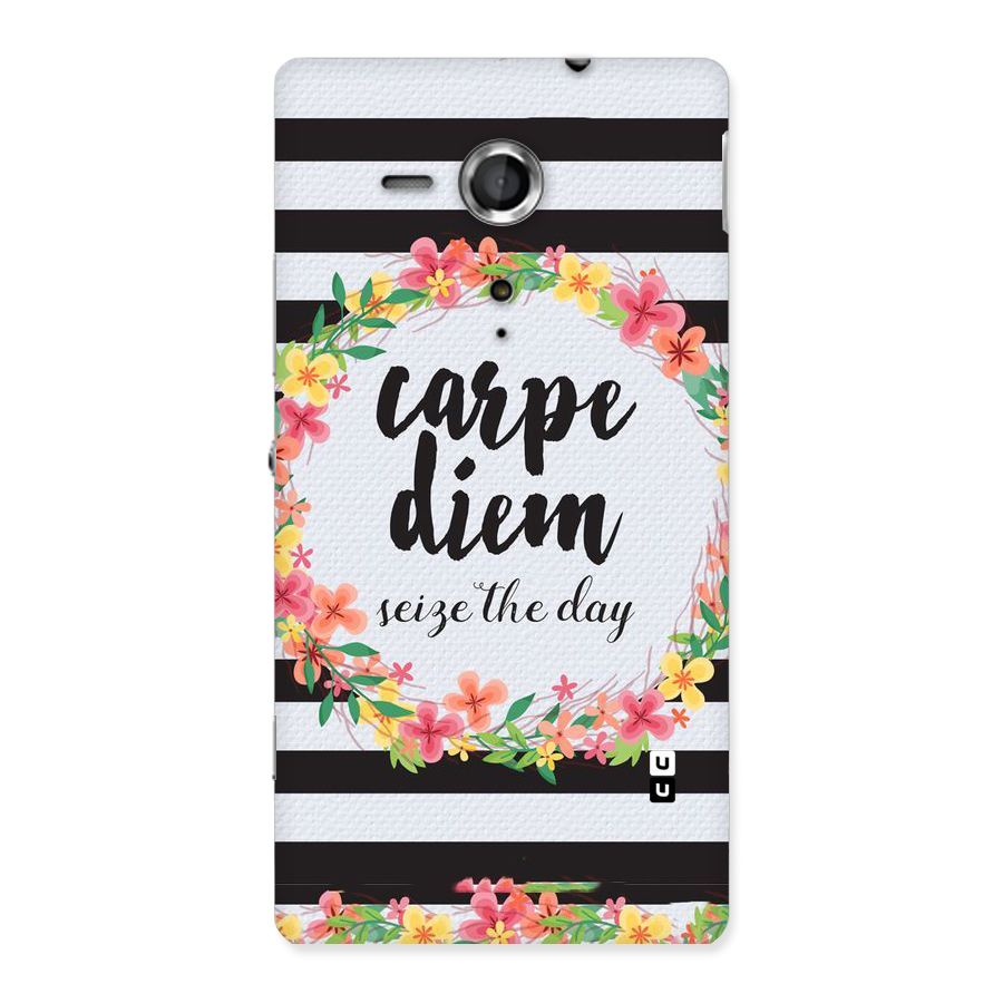 Floral Seize The Day Back Case for Sony Xperia SP