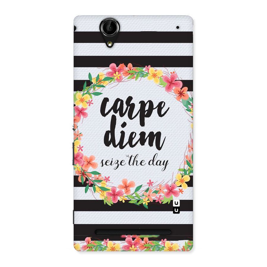 Floral Seize The Day Back Case for Sony Xperia T2