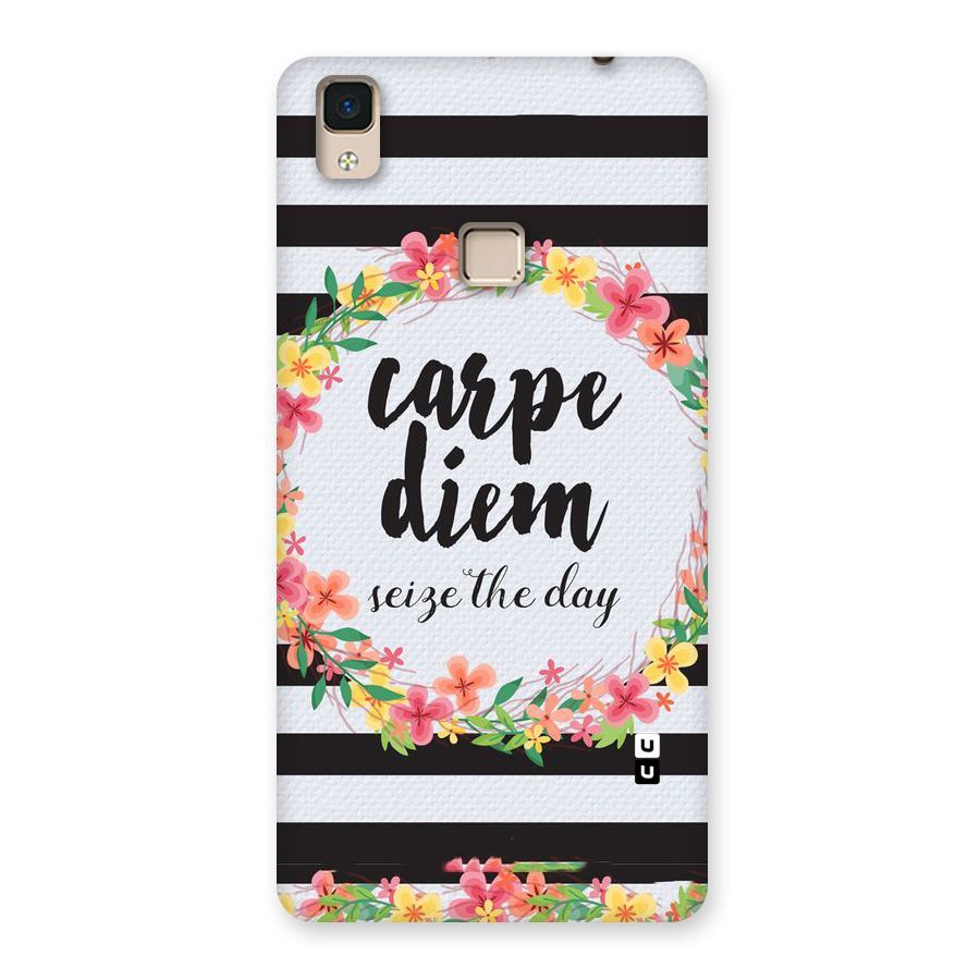 Floral Seize The Day Back Case for V3 Max