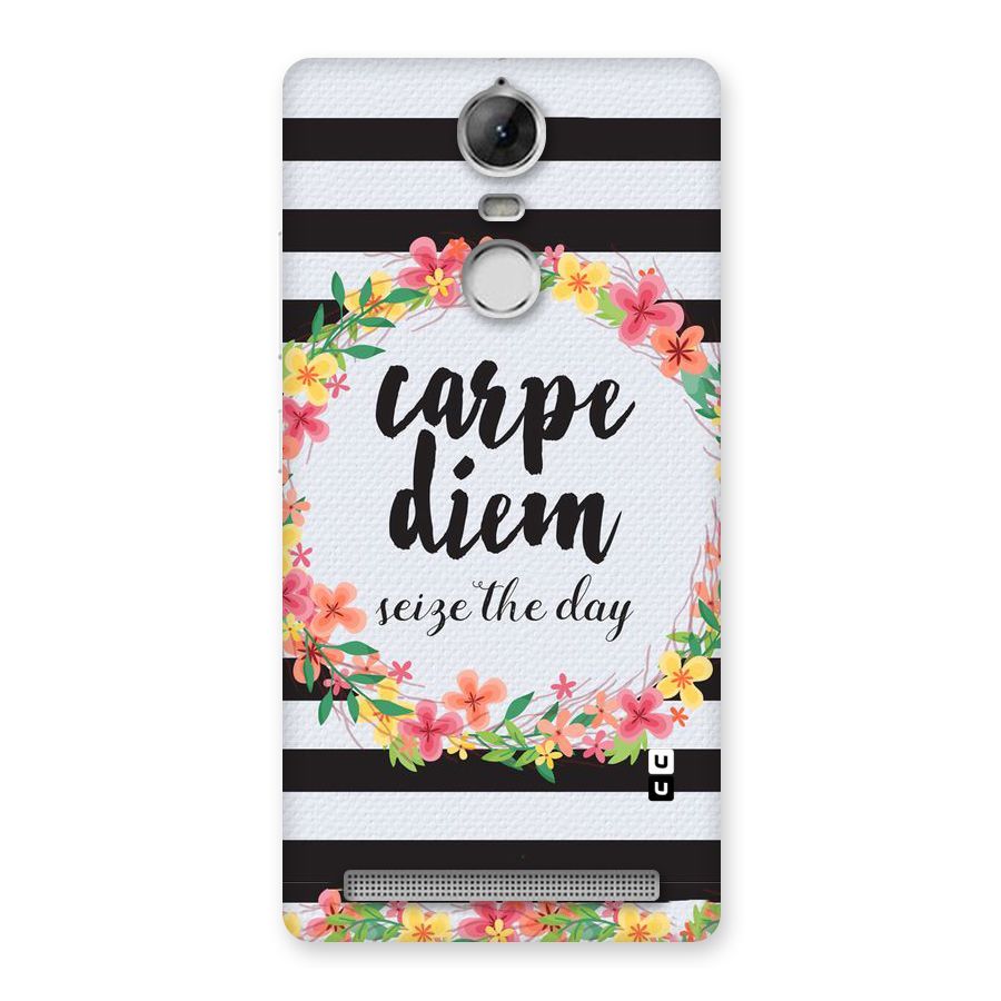Floral Seize The Day Back Case for Vibe K5 Note