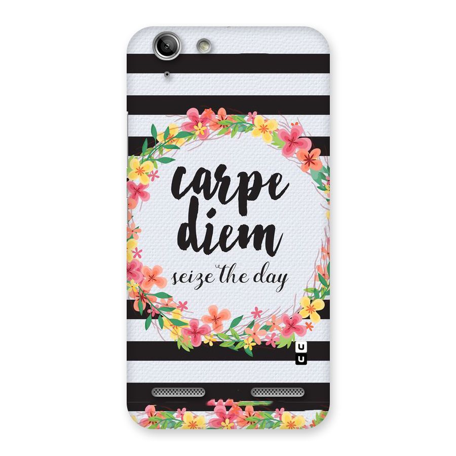Floral Seize The Day Back Case for Vibe K5 Plus
