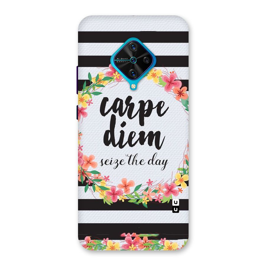 Floral Seize The Day Back Case for Vivo S1 Pro