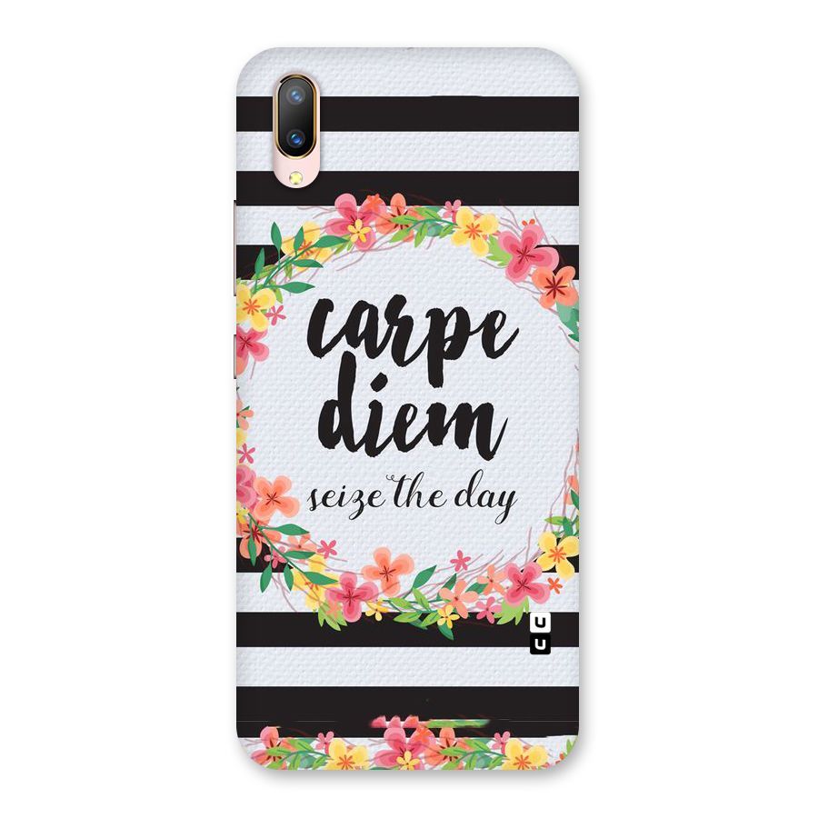 Floral Seize The Day Back Case for Vivo V11 Pro