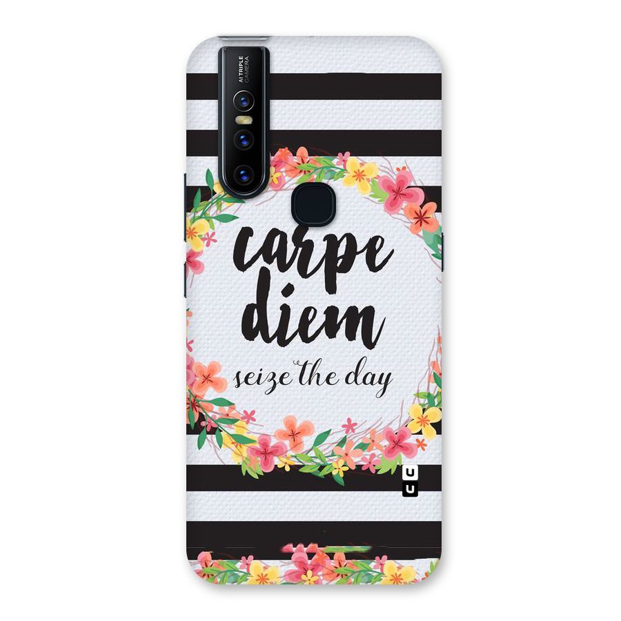 Floral Seize The Day Back Case for Vivo V15
