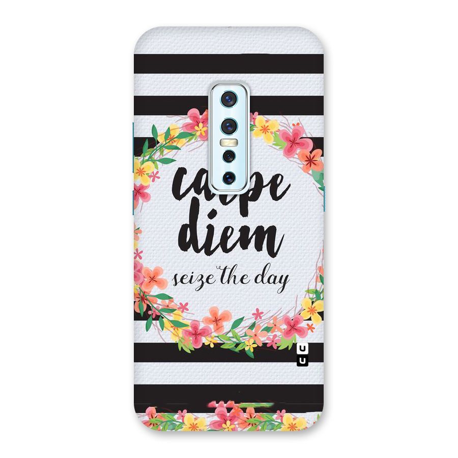 Floral Seize The Day Back Case for Vivo V17 Pro