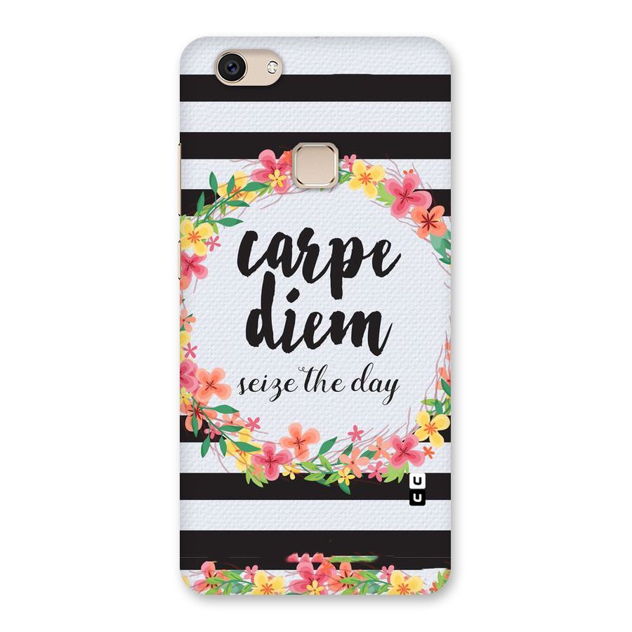 Floral Seize The Day Back Case for Vivo V7